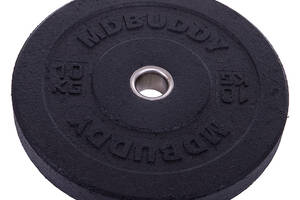 Блины диски бамперные для кроссфита MDbuddy Bumper Plates TA-2676 10 кг Черный (58363144)