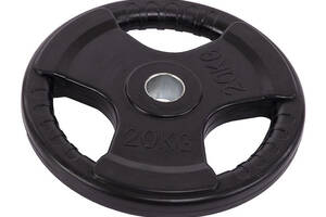 Блины диски обрезиненные FDSO TA-5706 20 кг Черный (58508105)