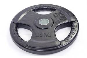 Блины (диски) обрезиненные Record TA-5706-20 20кг 52мм Черный