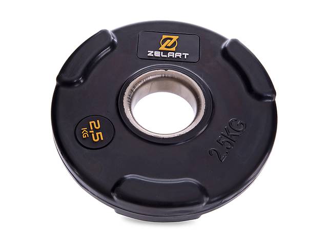 Блины диски обрезиненные Zelart TA-2673 2,5 кг Черный (58363166)
