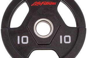 Блины диски полиуретановые Life Fitness SC-80154 10 кг Черный (58508177)