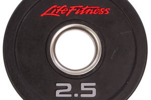 Блины диски полиуретановые Life Fitness SC-80154 2,5 кг Черный (58508177)