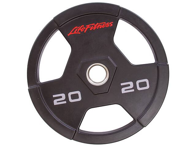 Блины диски полиуретановые Life Fitness SC-80154 20 кг Черный (58508177)