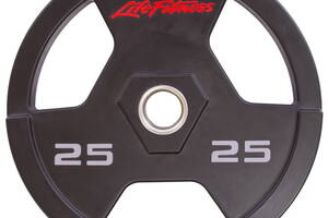 Блины диски полиуретановые Life Fitness SC-80154 25 кг Черный (58508177)