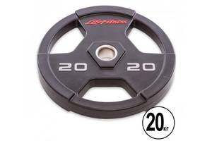 Блины (диски) полиуретановые с хватом и металлической втулкой d-51мм Life Fitness SC-80154-20 20кг (SKL0238)