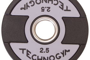 Блины диски полиуретановые TECHNOGYM TG-1837-2_5 2,5кг Черный