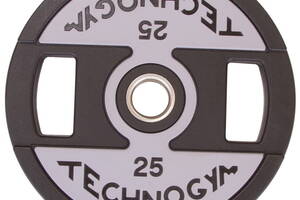Блины диски полиуретановые TECHNOGYM TG-1837-25 25кг Черный