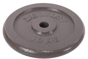 Блины (диски) стальные d-30мм Zelart TA-7789-10 10кг серый