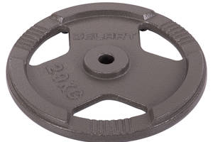 Блины (диски) стальные с хватом d-30мм Zelart TA-7790-20 20кг черный