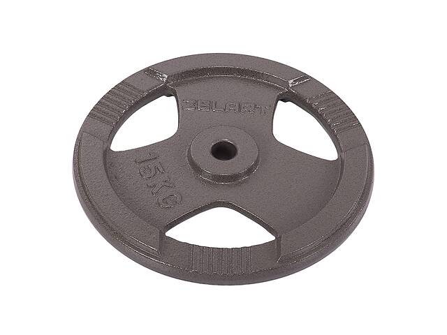 Блины диски стальные с хватом Zelart TA-7790 15 кг Черный (58363159)