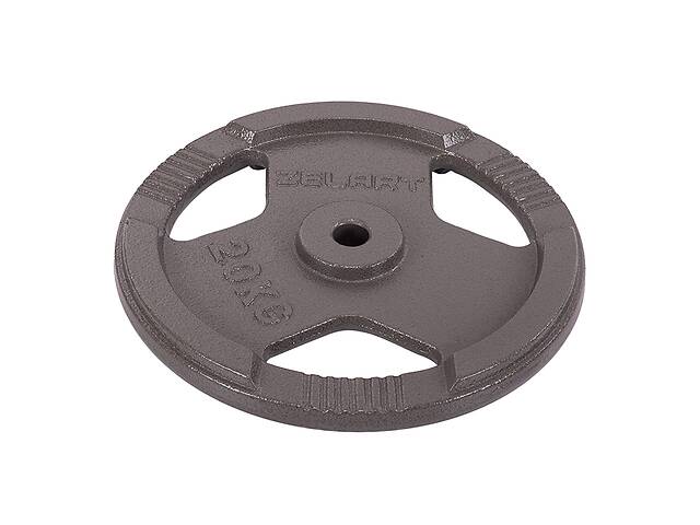 Блины диски стальные с хватом Zelart TA-7790 20 кг Черный (58363159)