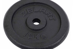 Блины диски стальные Zelart TA-7785 10 кг Черный (58363170)