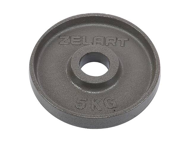 Блины диски стальные Zelart TA-7792 5 кг Серый (58363171)