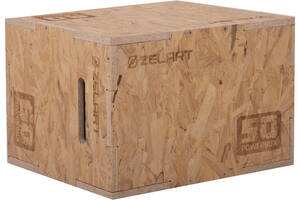 Бокс плиометрический деревянный Zelart BOX-WOOD FI-3636-1 1шт 60см Дерево