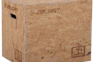 Бокс плиометрический деревянный Zelart BOX-WOOD FI-3636-2 1шт 70см Дерево