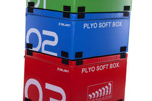 Бокс плиометрический мягкий набор Plyo Boxes FI-3635 Zelart Набор 56363200