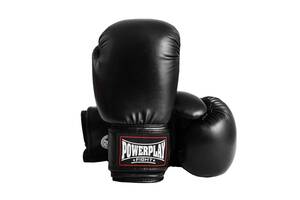 Боксерські рукавиці PowerPlay 3004 14 унцій Чорні