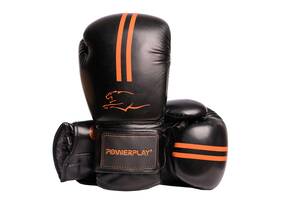 Боксерські рукавиці PowerPlay 3016 10 унцій Чорно-Оранжеві (PP_3016_10oz_Black/Orange)