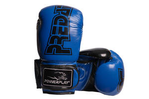 Боксерські рукавиці PowerPlay 3017 карбон 12 унцій Сині (PP_3017_12oz_Blue)