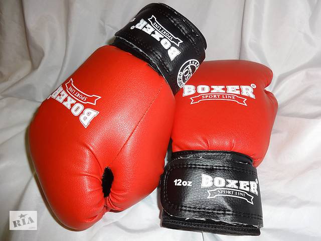 Боксерские перчатки 12 oz Boxer Красный (hub_q20m1f)