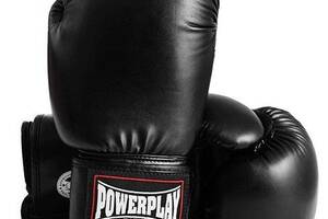 Боксерские перчатки 3004 PowerPlay 18oz Черный (37228004)