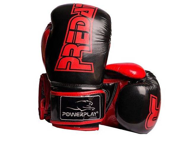 Боксерские перчатки 3017 Power Play 14oz Черно-красный (37228042)