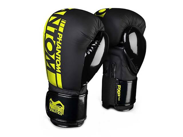 Боксерские перчатки APEX Elastic PHBG2300 Phantom 10oz Черно-желтый (37621010)