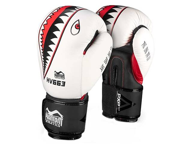 Боксерские перчатки Fight Squad WEISS PHBG2218 Phantom 10oz Белый (37621012)
