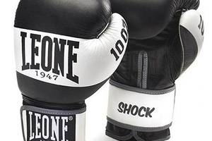 Боксерские перчатки Leone Shock Leone 1947 10oz Черно-белый (37333010)