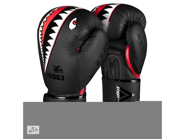 Боксерские перчатки Phantom Fight Squad Schwarz Black 16 унций