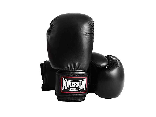 Боксерские перчатки PowerPlay 3004 Classic Черные 18 унций