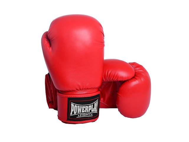Боксерские перчатки PowerPlay 3004 Classic Красные 16 унций