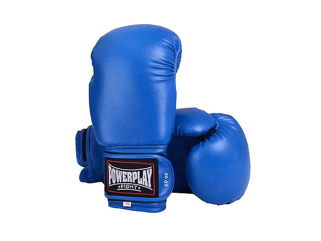 Боксерские перчатки PowerPlay 3004 Classic Синие 18 унций