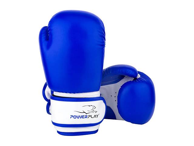 Боксерские перчатки PowerPlay 3004 JR Classic 6 унций Сине-белые