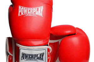 Боксерские перчатки PowerPlay 3019 Challenger Красные 8 унций