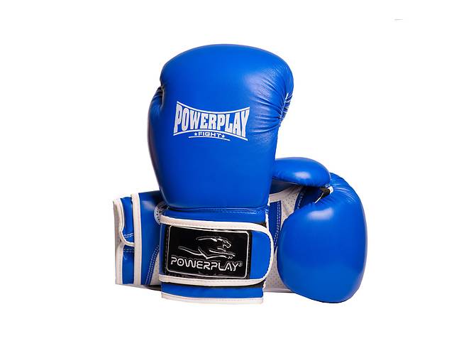 Боксерские перчатки PowerPlay 3019 Challenger Синие 10 унций