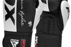 Боксерские перчатки RDX F4 12oz Черно-белый (37260083)