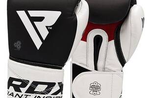 Боксерские перчатки RDX Pro Gel S5 RDX Inc 10oz Черно-белый (37260063)