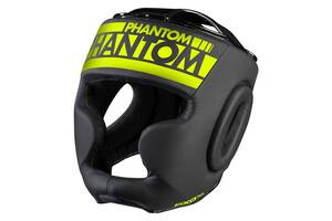 Боксерский шлем Phantom APEX Full Face Neon One Size Black/Yellow