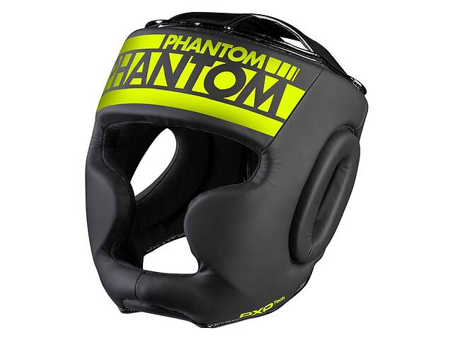 Боксерский шлем Phantom APEX Full Face Neon One Size Black/Yellow