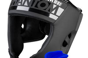 Боксерский шлем Phantom APEX Open Face Head Protection Black + капа