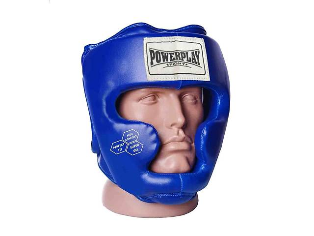 Боксерський шолом тренувальний PowerPlay 3043 XL Синій (PP_3043_XL_Blue)
