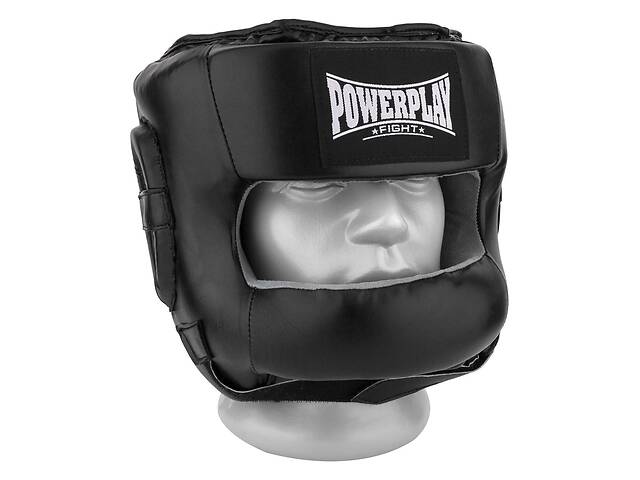 Боксерський шолом тренувальний PowerPlay 3067 з бампером XL Чорний (PP_3067_XL_Black)