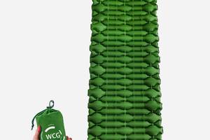 Большой надувной каремат походный, туристический WCG для кемпинга (зеленый) Купи уже сегодня!