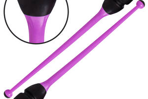Булавы для художественной гимнастики 35см C-0964 Фиолетовый-черный