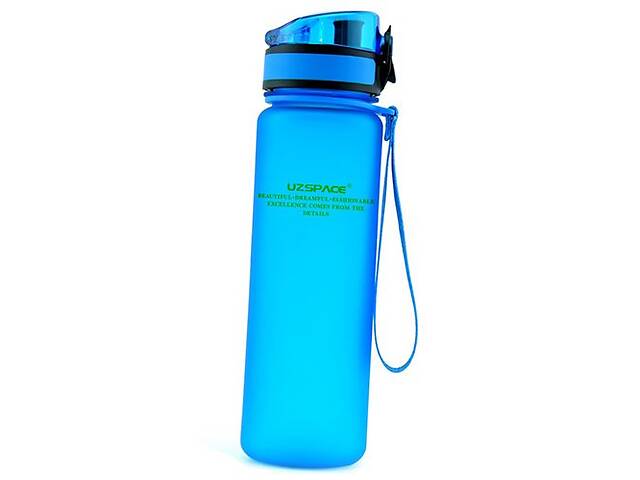 Бутылка для воды Frosted 3038 UZspace 1000мл Голубой (09520004)