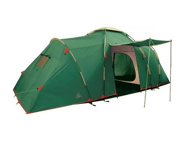 Четырехместная двухкомнатная палатка Tramp Brest 4 (V2) TRT-082 Green