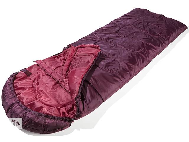 Cпальный мешок одеяло с капюшоном весна осень -0.5C Rocktrail Бордовый (100345493002)