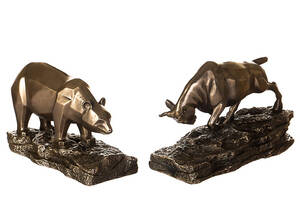 Декоративная фигурка Bull 18x10 cm and Bear 16x10 cm Veronese