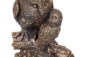 Декоративная фигурка мини 14см Owl with an owlet symbol of a wise mother Veronese